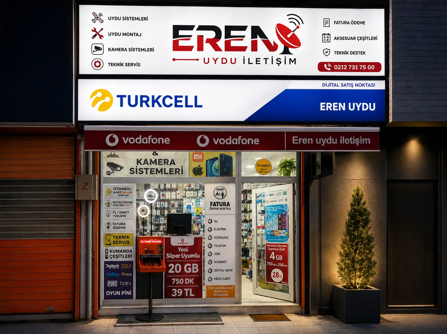 Eren Uydu İletişim mağaza dış cephe